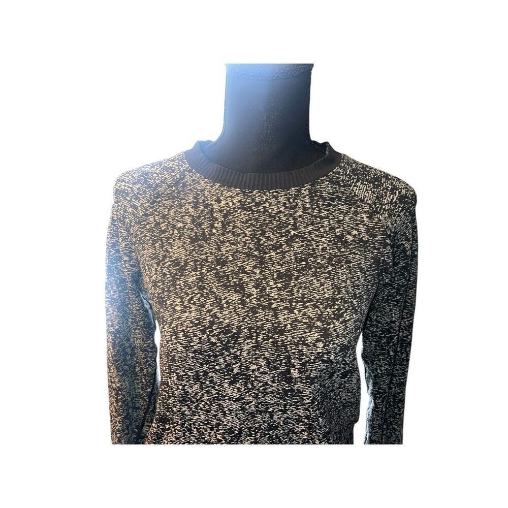 Lululemon S/M black gray marbled crew neck thumb holes long sleeve stretchy - Picture 2 of 9